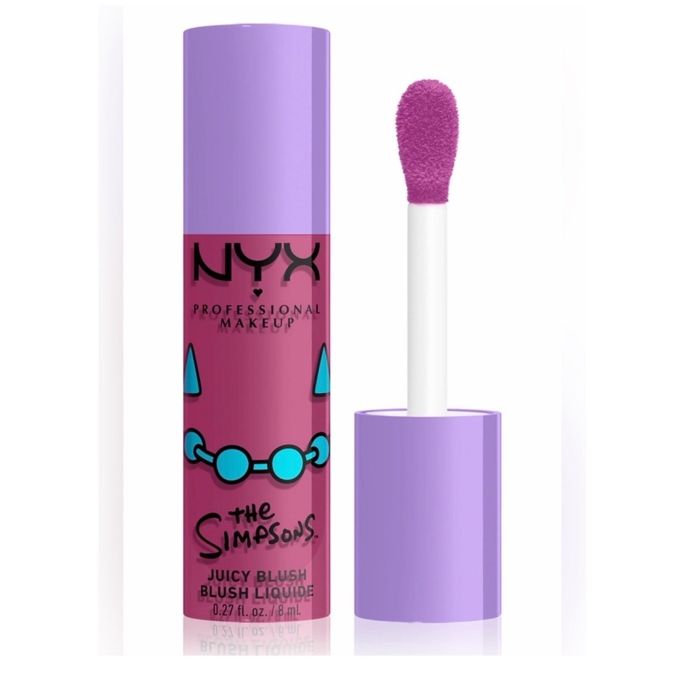 NYX Juicy Blush Liquid The Simpsons Lavender Sass‎ 02 Purple NWT Limited Ed
